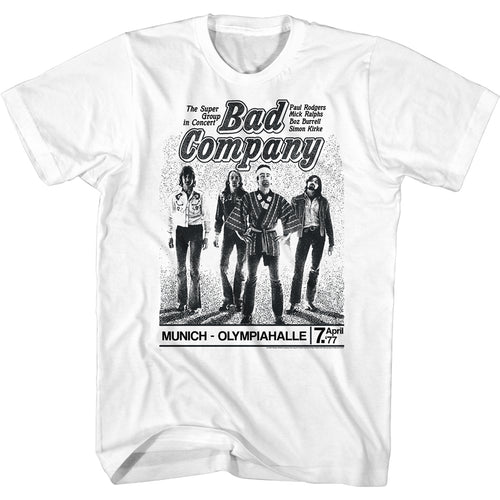 Bad Company Special Order Munich Concert Adult Short-Sleeve T-Shirt