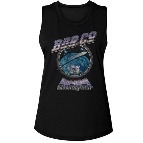 Bad Company Shooting Star Pastels Ladies Muscle Tank T-Shirt