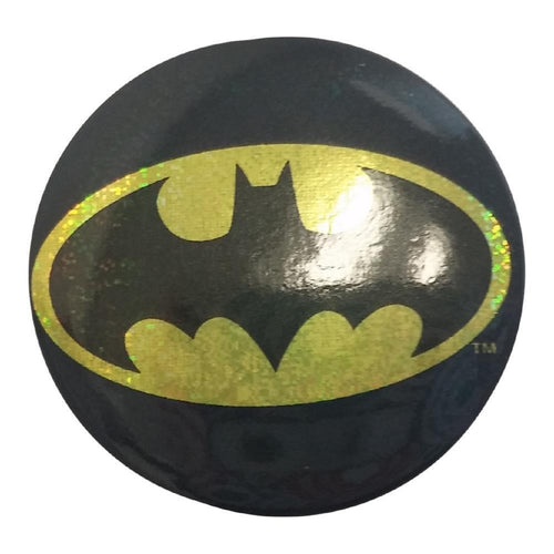 Batman Logo On Glitter Button