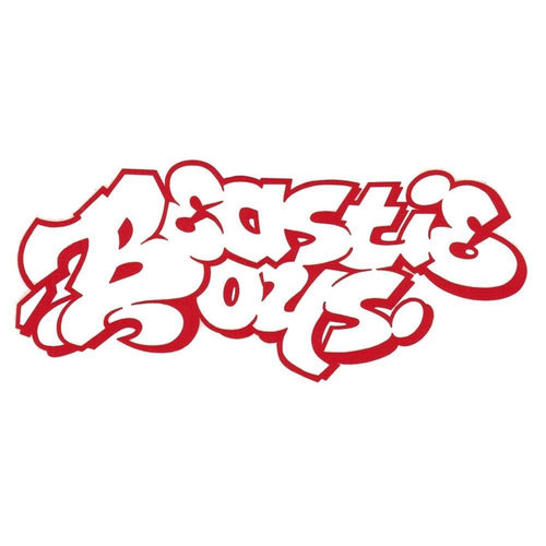 Beastie Boys Old School Logo Rub-On Sticker - Red