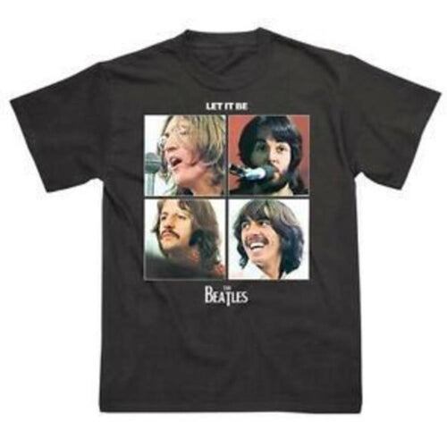 Beatles - Beatles Let It Be LP Cover Black Unisex Short-Sleeve T-Shirt