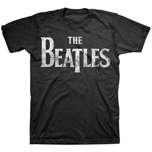 Beatles Distressed Logo Men's T-Shirt