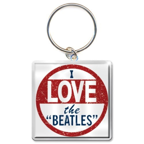 Beatles I Love The Beatles Keychain
