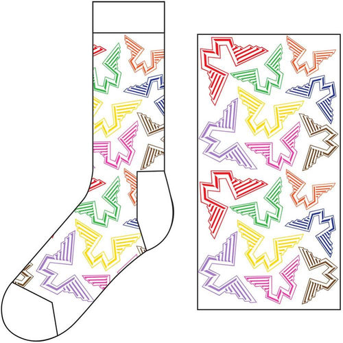 Beatles Paul McCartney Wings Logos Unisex Ankle Socks
