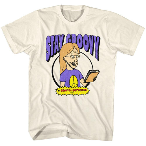 Beavis And Butthead Stay Groovy Adult Short-Sleeve T-Shirt
