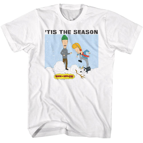 Beavis And Butthead Tis The Season Adult Short-Sleeve T-Shirt