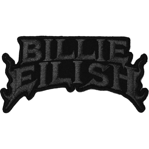 Billie Eilish Flame Black Standard Woven Patch