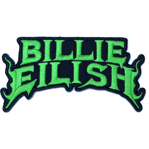Billie Eilish Flame Green Standard Woven Patch