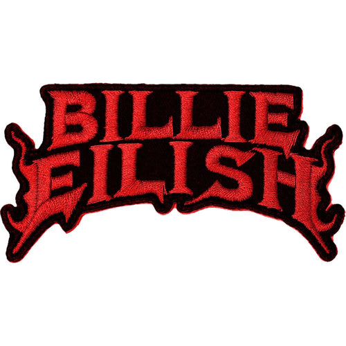 Billie Eilish Flame Red Standard Woven Patch