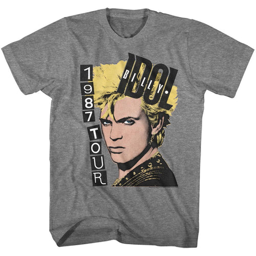 Billy Idol Special Order 1987 Tour Adult S/S T-Shirt