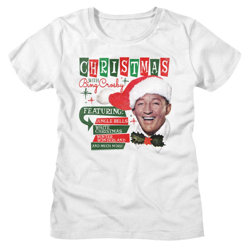 Bing Crosby Bing Crosby Christmas With Ladies Short-Sleeve T-Shirt