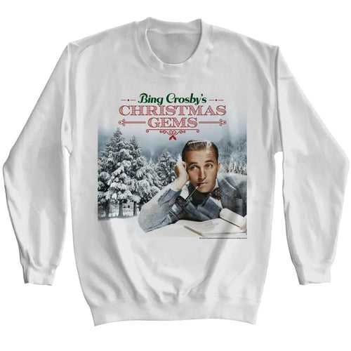 Bing Crosby Christmas Gems Adult Long-Sleeve Sweatshirt