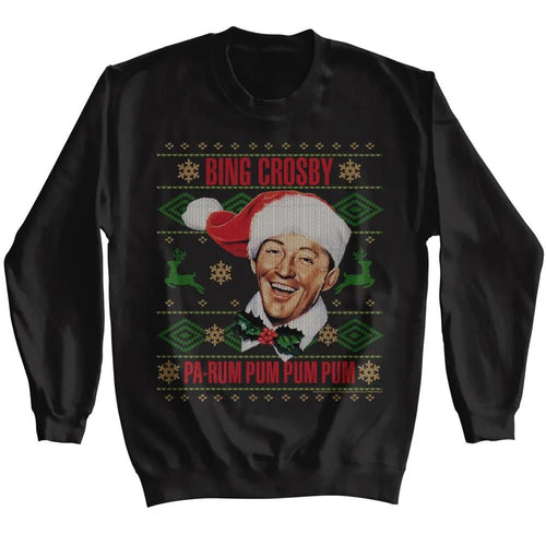 Bing Crosby Christmas Sweater Adult Long-Sleeve Sweatshirt