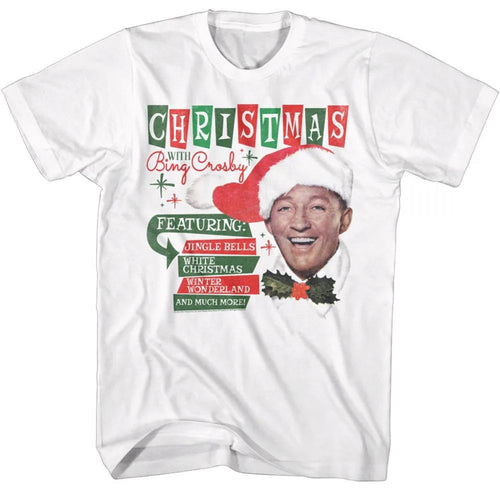 Bing Crosby Christmas With Adult Short-Sleeve T-Shirt