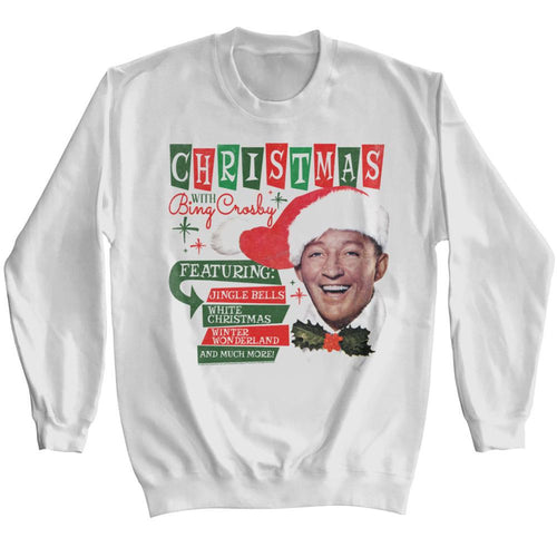 Bing Crosby Christmas With With Bing Adult Long-Sleeve Sweatshirt
