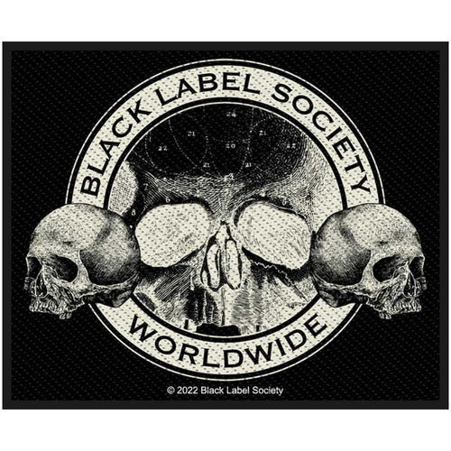 Black Label Society Skulls Standard Woven Patch