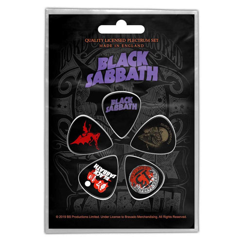 Black Sabbath Purple Logo Guitar Pick Pack