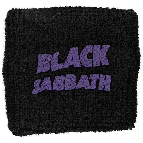 Black Sabbath Purple Wavy Logo Fabric Wristband