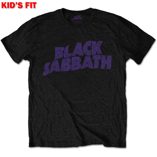 Black Sabbath Wavy Logo Kids T-Shirt