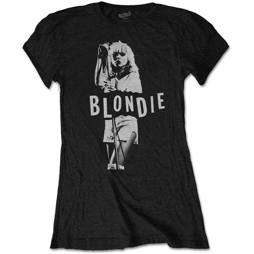 Blondie Mic. Stand Ladies T-Shirt