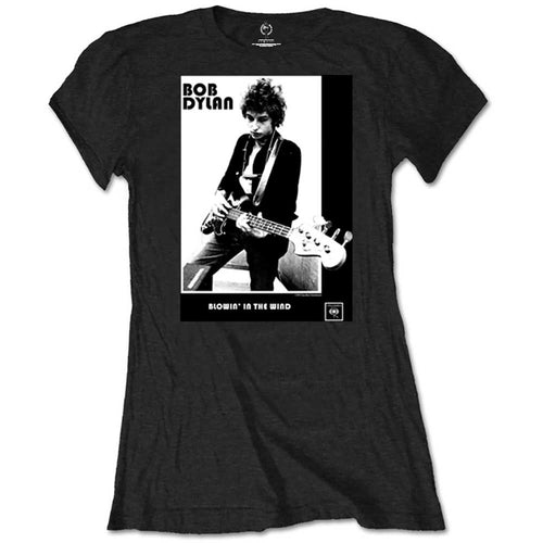 Bob Dylan Blowing in the Wind Ladies T-Shirt