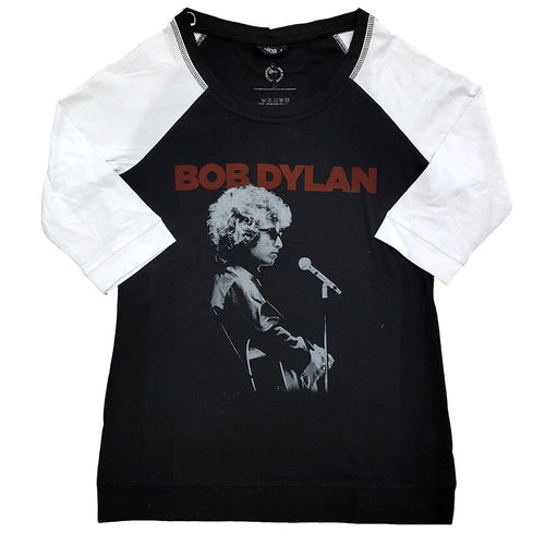 Bob Dylan Sound Check Ladies Raglan T-Shirt