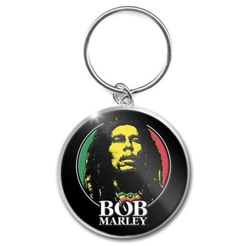Bob Marley Logo Face Keychain
