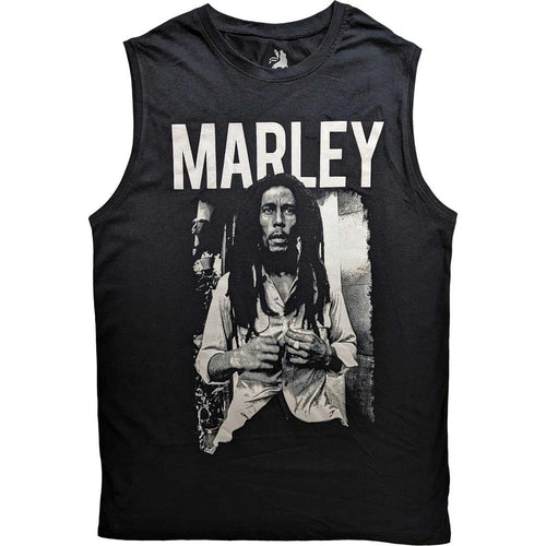 Bob Marley Marley B&W Unisex Tank T-Shirt