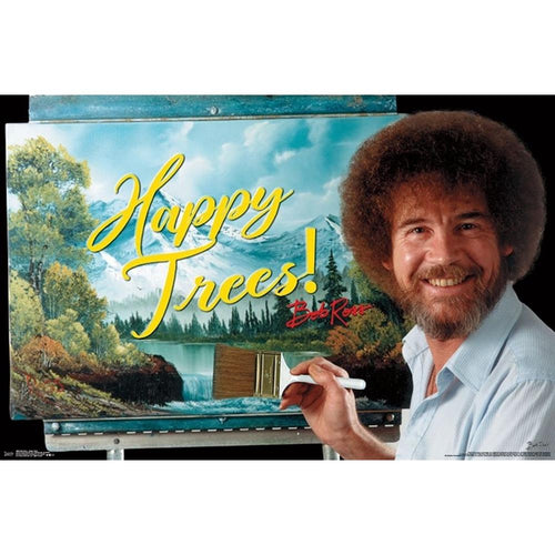 Bob Ross Happy Trees Poster - 34 In x 22 In