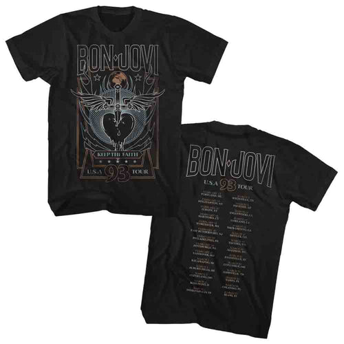 Bon Jovi Special Order 93 Tour Adult S/S T-Shirt