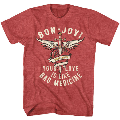 Bon Jovi Special Order Bad Medicine Adult S/S T-Shirt