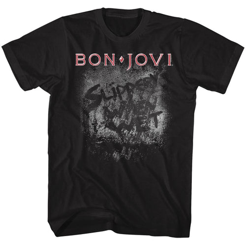 Bon Jovi More Slippery Adult Short-Sleeve T-Shirt