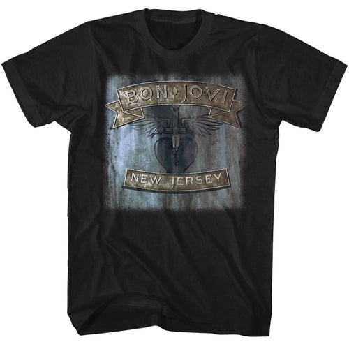 Bon Jovi Special Order New Jersey Adult S/S T-Shirt