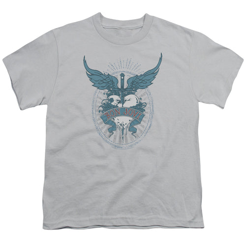 Bon Jovi Special Order Winged Heart Youth 18/1 100% Cotton Short-Sleeve T-Shirt