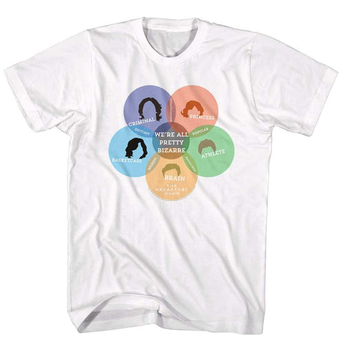 Breakfast Club Special Order Venn Diagram Adult S/S T-Shirt