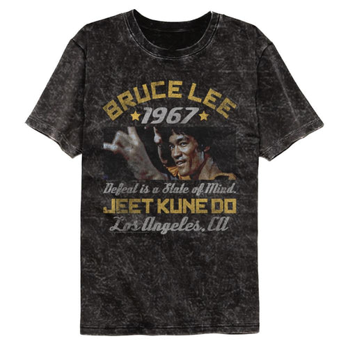 Bruce Lee Box Smirk Adult Short-Sleeve Mineral Wash T-Shirt