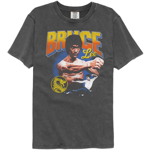 Bruce Lee Gradient Text Adult Short-Sleeve Comfort Color T-Shirt