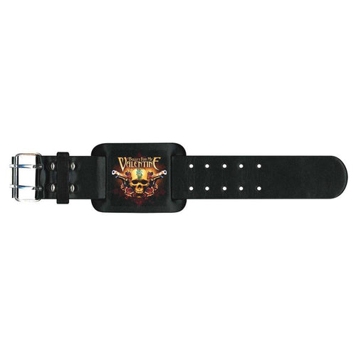 Bullet For My Valentine Two Pistols Leather Wrist Strap