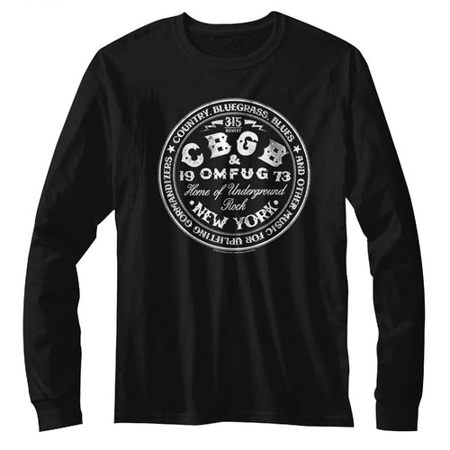 CBGB Special Order CBGBcircle Adult L/S T-Shirt