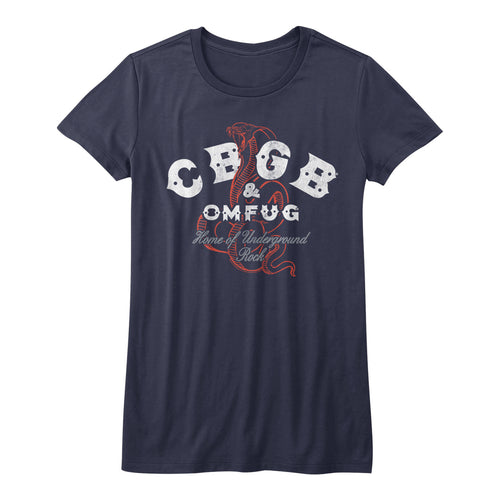 CBGB Snakes Juniors Short-Sleeve T-Shirt