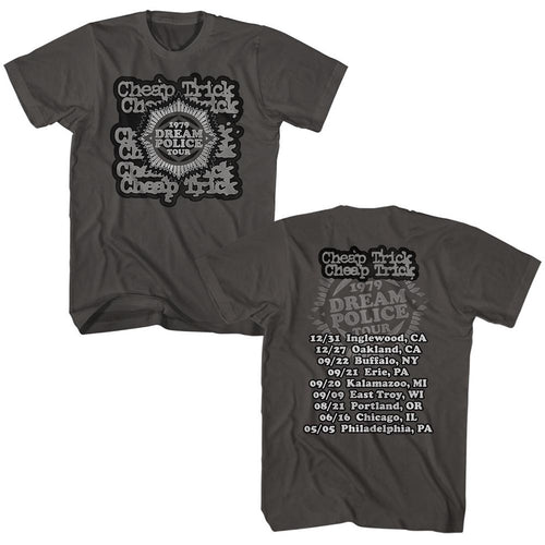 Cheap Trick Special Order Dream Police Tour 2 Adult S/S T-Shirt