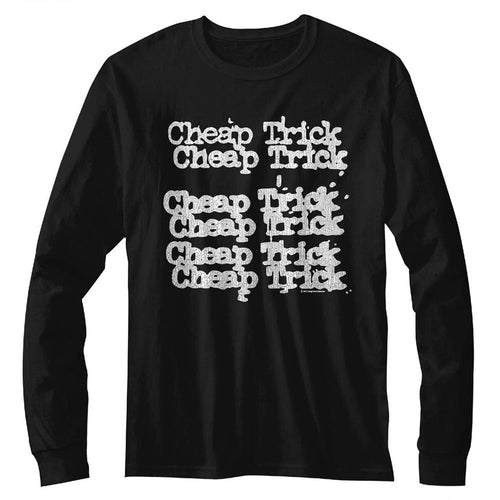 Cheap Trick Name Repeat Adult Long-Sleeve T-Shirt