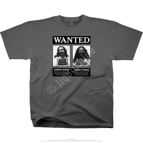 Cheech And Chong Wanted Grey Athletic T-Shirt