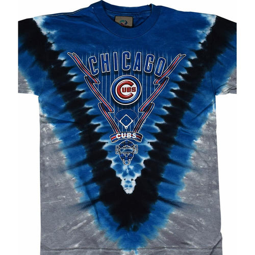 Chicago Cubs Youth V Tie-Dye T-Shirt