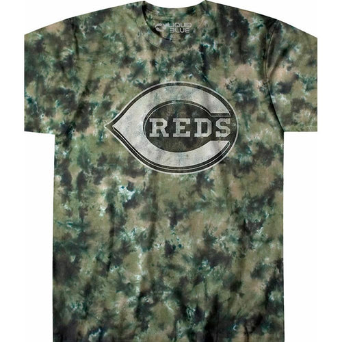 Cincinnati Reds Camo Tie-Dye T-Shirt