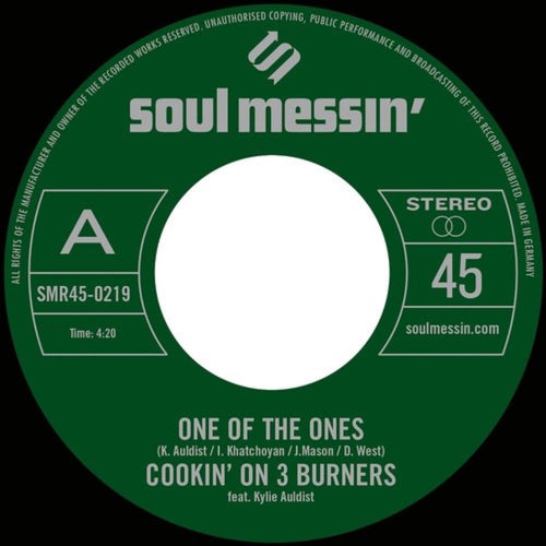Cookin' On 3 Burners - One Of The Ones / Force Of Nature - 7-inch Vinyl