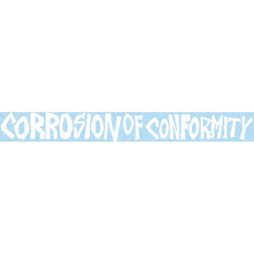 Corrosion of Conformity Logo Rub-On Sticker - White