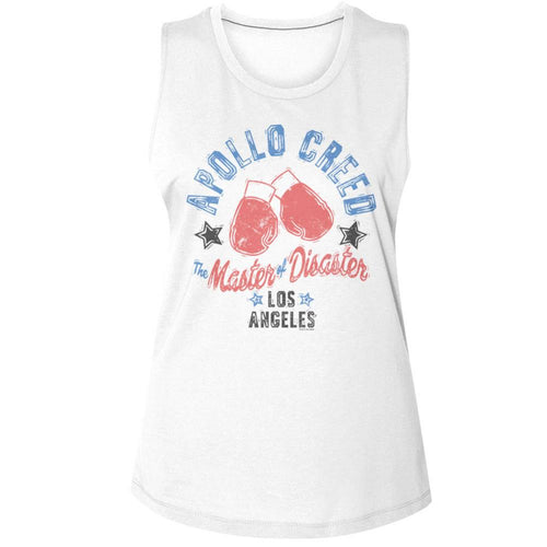 Creed Master Of Disaster Ladies Muscle Tank T-Shirt