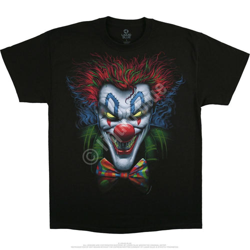 Dark Fantasy Bow Tie Clown Black T-Shirt