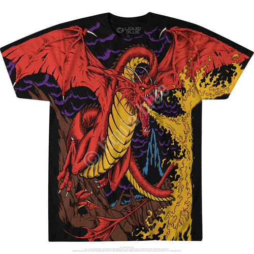 Dark Fantasy Dragon Black T-Shirt
